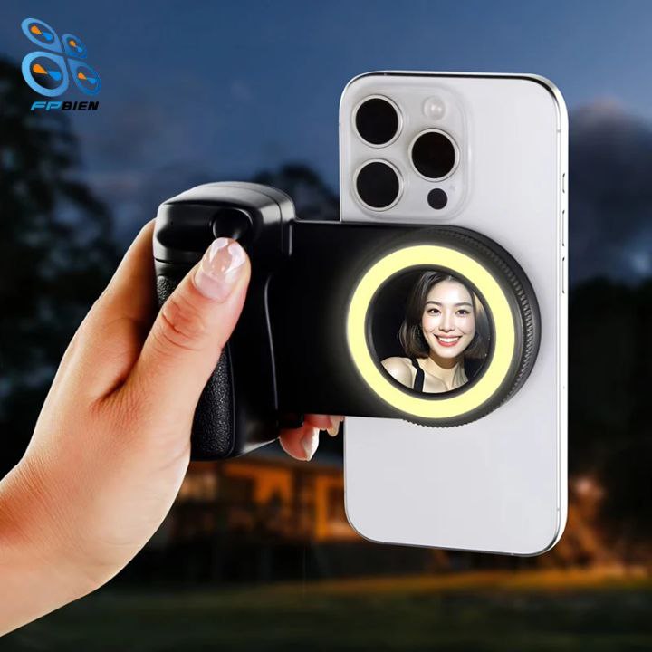 Poignée Photo Professionnelle avec Lumière LED pour Smartphone